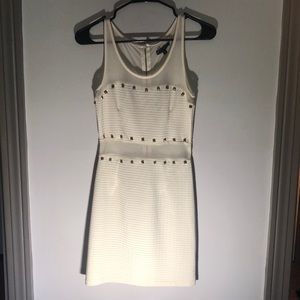 Sexy beige dress.